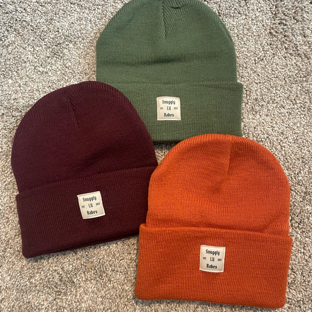 SLB Ribbed Beanie Fall Colors